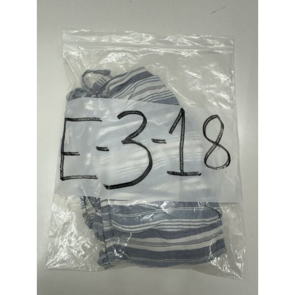 SO Juniors Shorts Size XL Blue Striped High Rise Soft Shortie Elastic Waist - Picture 11 of 11